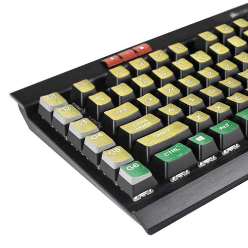 Bolivia Flag Distressed K95 RGB PLATINUM Mechanical Gaming Keyboard Skin